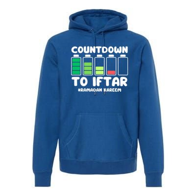 Countdown To Iftar Funny Ramadan Ramadan Mubarak Kareem Gift Premium Hoodie