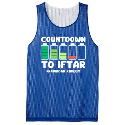 Countdown To Iftar Funny Ramadan Ramadan Mubarak Kareem Gift Mesh Reversible Basketball Jersey Tank