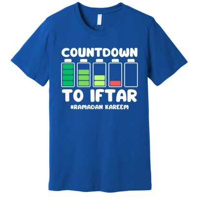 Countdown To Iftar Funny Ramadan Ramadan Mubarak Kareem Gift Premium T-Shirt