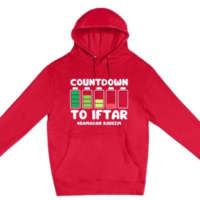 Countdown To Iftar Funny Ramadan Ramadan Mubarak Kareem Gift Premium Pullover Hoodie