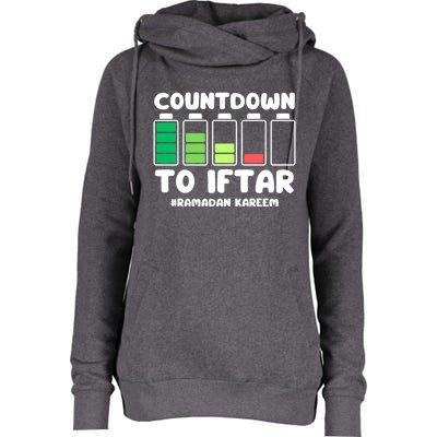 Countdown To Iftar Funny Ramadan Ramadan Mubarak Kareem Gift Womens Funnel Neck Pullover Hood