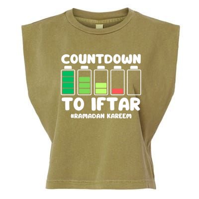 Countdown To Iftar Funny Ramadan Ramadan Mubarak Kareem Gift Garment-Dyed Women's Muscle Tee