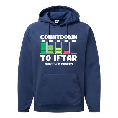 Countdown To Iftar Funny Ramadan Ramadan Mubarak Kareem Gift Performance Fleece Hoodie