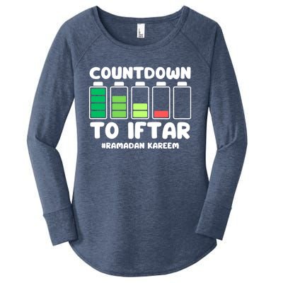 Countdown To Iftar Funny Ramadan Ramadan Mubarak Kareem Gift Women's Perfect Tri Tunic Long Sleeve Shirt