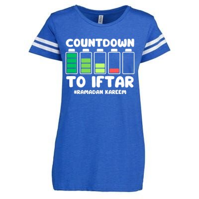 Countdown To Iftar Funny Ramadan Ramadan Mubarak Kareem Gift Enza Ladies Jersey Football T-Shirt