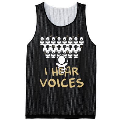 Choir Teacher I Hear Voices Funny Chorister Mesh Reversible Basketball Jersey Tank