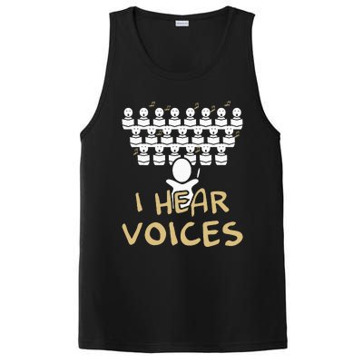 Choir Teacher I Hear Voices Funny Chorister PosiCharge Competitor Tank