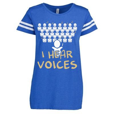 Choir Teacher I Hear Voices Funny Chorister Enza Ladies Jersey Football T-Shirt