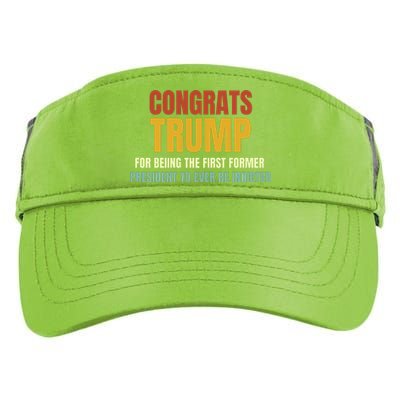 Congrats Trump Indicted, Retro Funny Political Adult Drive Performance Visor