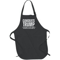 Congrats Trump Indicted, Funny Political Full-Length Apron With Pockets