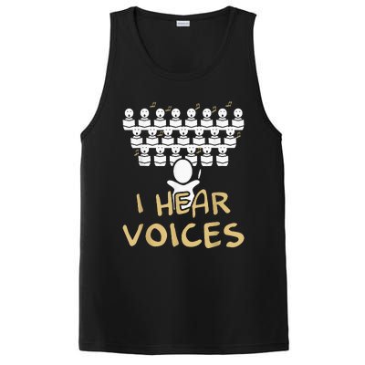 Choir Teacher I Hear Voices Funny Tee Chorister PosiCharge Competitor Tank