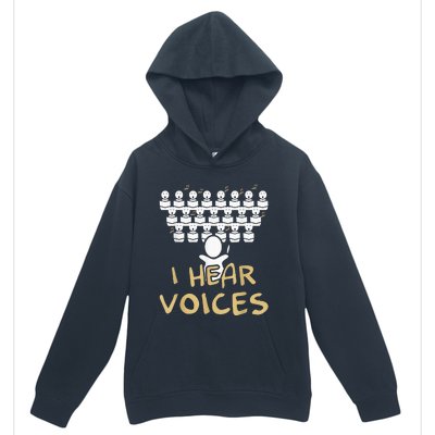 Choir Teacher I Hear Voices Funny Tee Chorister Urban Pullover Hoodie