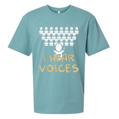 Choir Teacher I Hear Voices Funny Tee Chorister Sueded Cloud Jersey T-Shirt