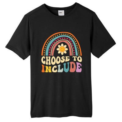 Choose To Include For Autism Teacher Special Education SPED Tall Fusion ChromaSoft Performance T-Shirt