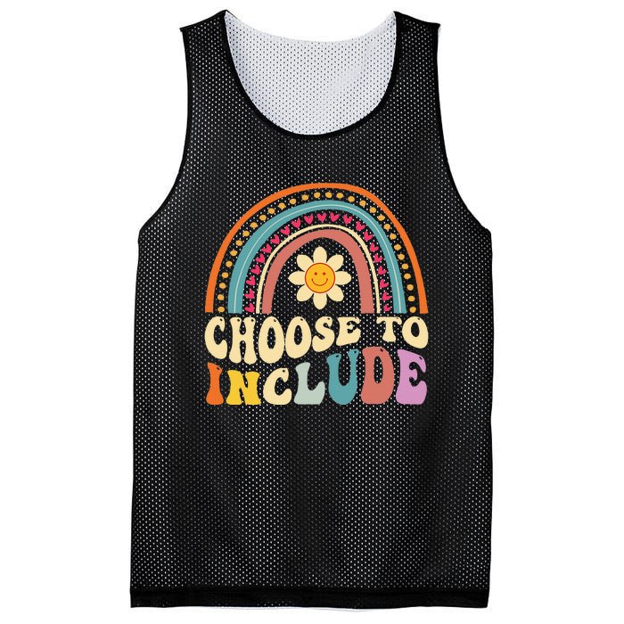 Choose To Include For Autism Teacher Special Education SPED Mesh Reversible Basketball Jersey Tank