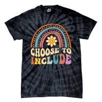 Choose To Include For Autism Teacher Special Education SPED Tie-Dye T-Shirt