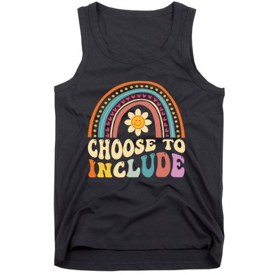 Choose To Include For Autism Teacher Special Education SPED Tank Top