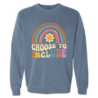 Choose To Include For Autism Teacher Special Education SPED Garment-Dyed Sweatshirt