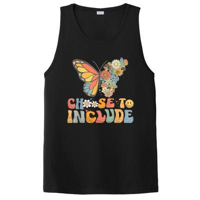 Choose To Include Special Education Teacher Floral Butterfly PosiCharge Competitor Tank