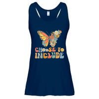 Choose To Include Special Education Teacher Floral Butterfly Ladies Essential Flowy Tank