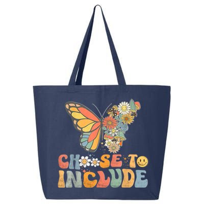 Choose To Include Special Education Teacher Floral Butterfly 25L Jumbo Tote