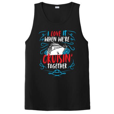 Cruisin Together I Cruise Ship Cruise Boat Cruise Cool Gift PosiCharge Competitor Tank