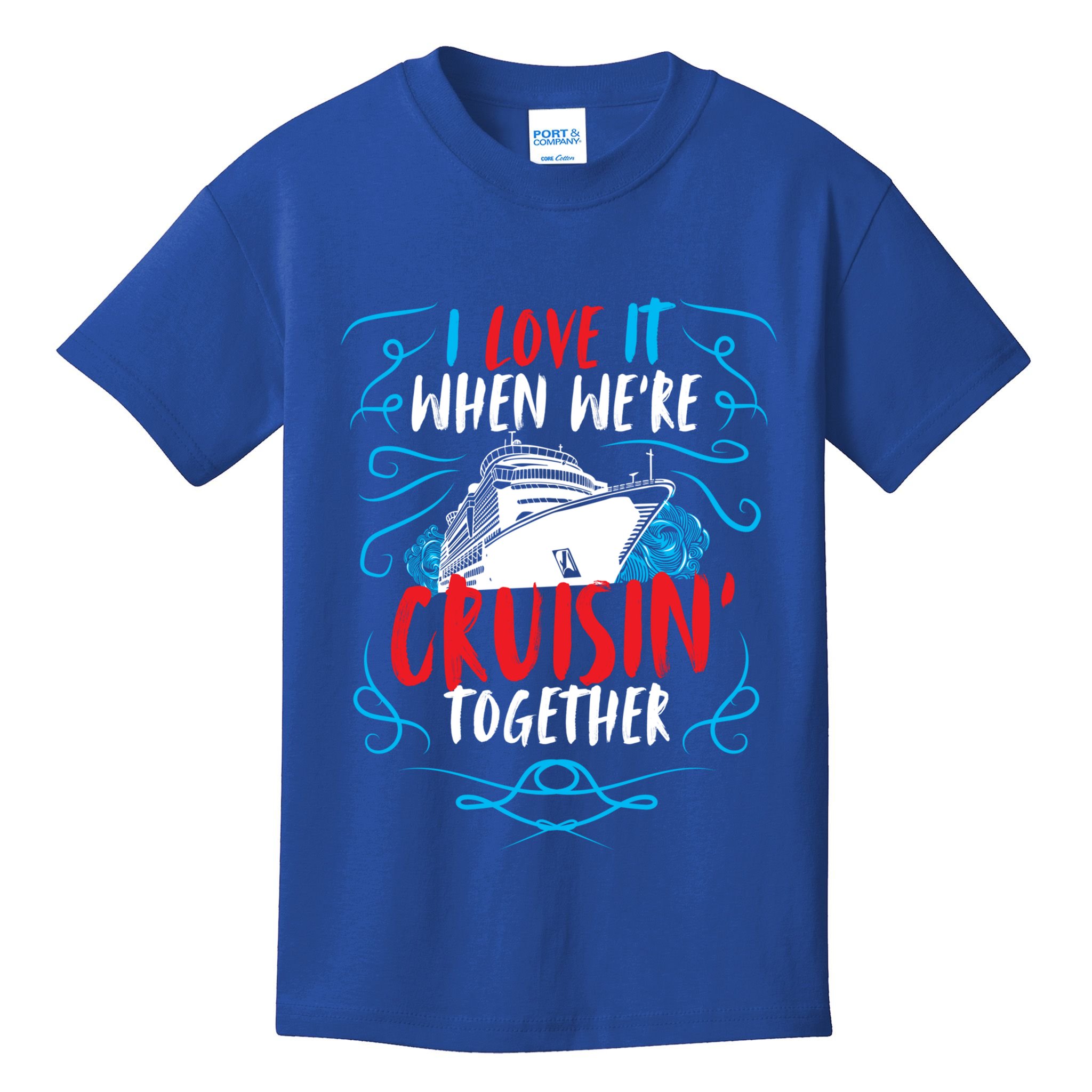 Cruisin Together I Cruise Ship Cruise Boat Cruise Cool Gift Kids T-Shirt