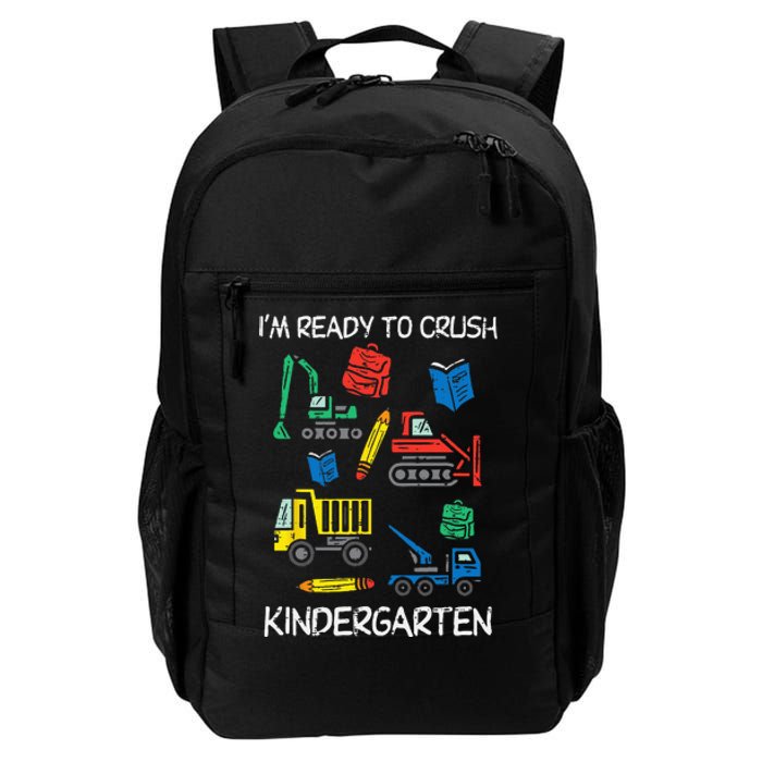 Construction Trucks Im Ready To Crush Kindergarten Kids Daily Commute Backpack