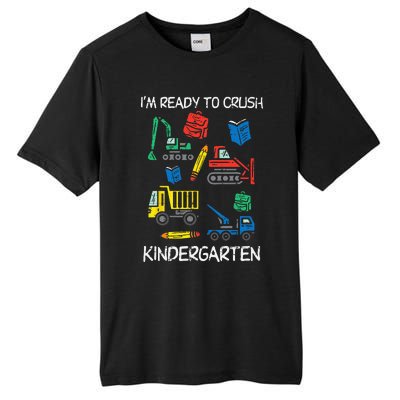 Construction Trucks Im Ready To Crush Kindergarten Kids Tall Fusion ChromaSoft Performance T-Shirt