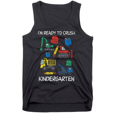 Construction Trucks Im Ready To Crush Kindergarten Kids Tank Top