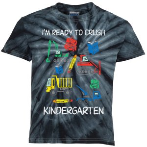 Construction Trucks Im Ready To Crush Kindergarten Kids Kids Tie-Dye T-Shirt