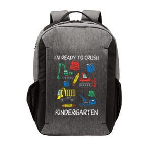 Construction Trucks Im Ready To Crush Kindergarten Kids Vector Backpack