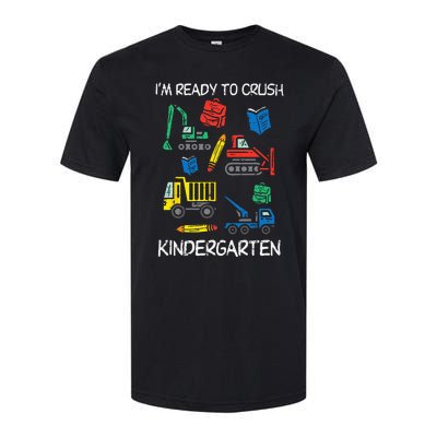 Construction Trucks Im Ready To Crush Kindergarten Kids Softstyle CVC T-Shirt