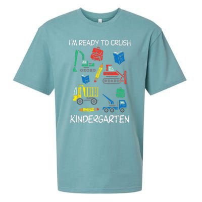 Construction Trucks Im Ready To Crush Kindergarten Kids Sueded Cloud Jersey T-Shirt