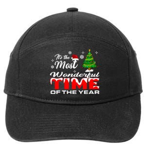 Christmas Trees ItS The Most Wonderful Time Of The Year 7-Panel Snapback Hat