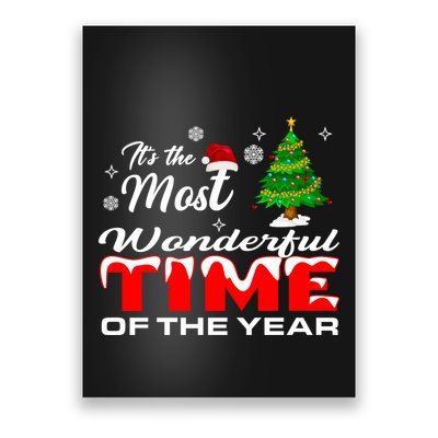 Christmas Trees ItS The Most Wonderful Time Of The Year Poster