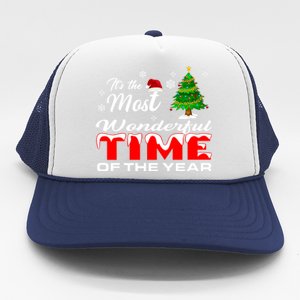 Christmas Trees ItS The Most Wonderful Time Of The Year Trucker Hat