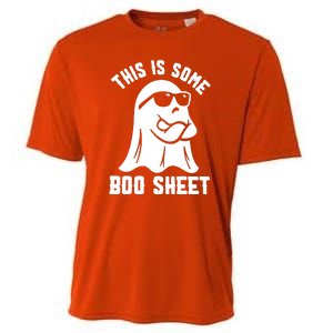 Cute This Is Some Boo Sheet Halloween Funny Ghost Gift Cooling Performance Crew T-Shirt