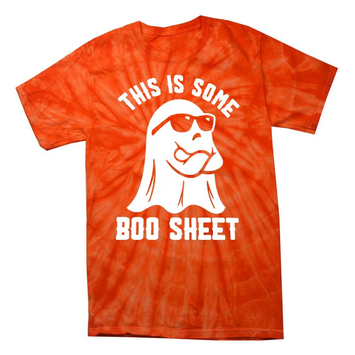 Cute This Is Some Boo Sheet Halloween Funny Ghost Gift Tie-Dye T-Shirt