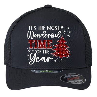 Christmas Trees ItS The Most Wonderful Time Of The Year Flexfit Unipanel Trucker Cap