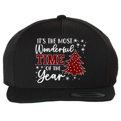 Christmas Trees ItS The Most Wonderful Time Of The Year Wool Snapback Cap