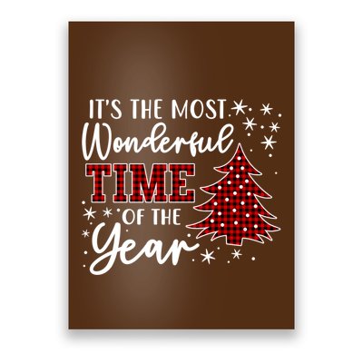 Christmas Trees ItS The Most Wonderful Time Of The Year Poster