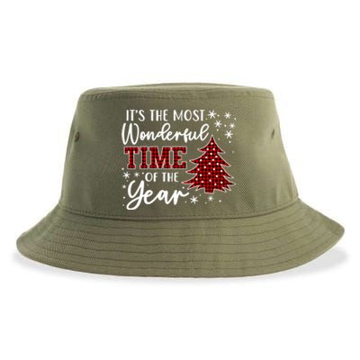 Christmas Trees ItS The Most Wonderful Time Of The Year Sustainable Bucket Hat