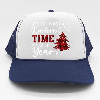 Christmas Trees ItS The Most Wonderful Time Of The Year Trucker Hat