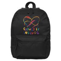 Choose To Include Autism Awareness 16 in Basic Backpack