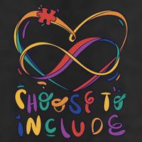 Choose To Include Autism Awareness 25L Jumbo Tote