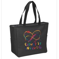 Choose To Include Autism Awareness Zip Tote Bag