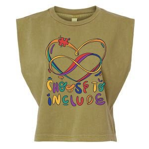 Choose To Include Autism Awareness Garment-Dyed Women's Muscle Tee