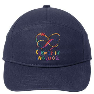 Choose To Include Autism Awareness 7-Panel Snapback Hat