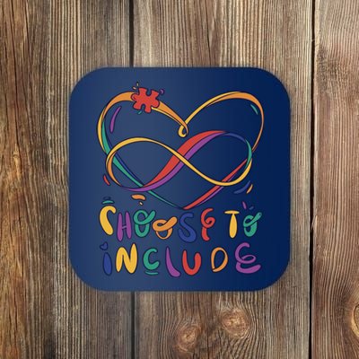 Choose To Include Autism Awareness Coaster